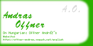 andras offner business card